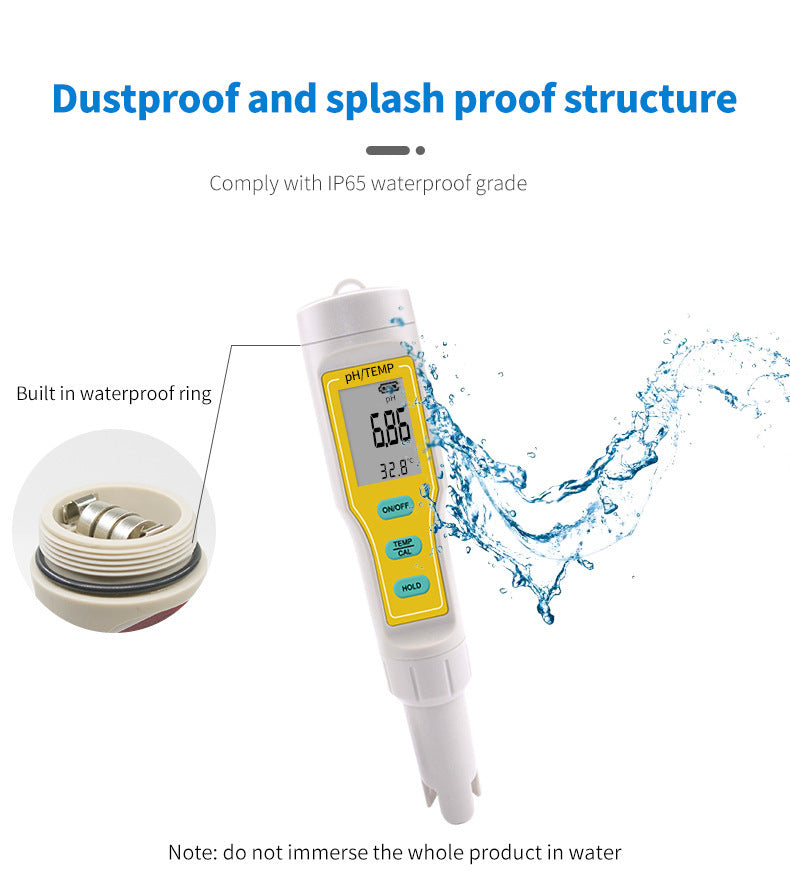 High-precision Portable PH and Temperature Meter