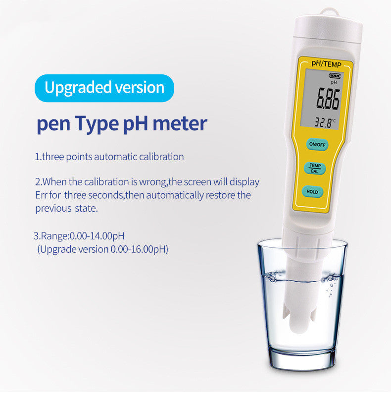 High-precision Portable PH and Temperature Meter