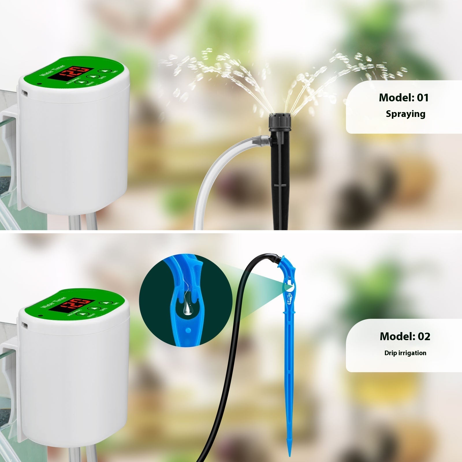 Intelligent Self-Watering Drip Kit for Low-Stress Plant Care