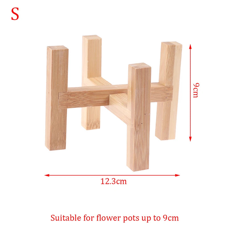 Sturdy Free-Standing Flower Pot Rack - Elegant Indoor & Outdoor Plant Stand for Bonsai and Home Garden Display