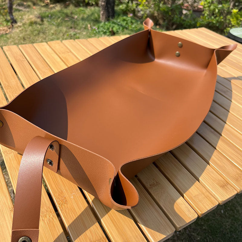 Snap-Corner Leather Potting Mat for Mess-Free Indoor Gardening