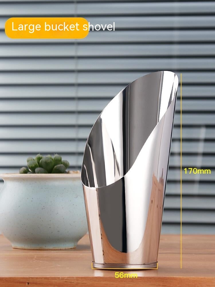 Stainless Steel Soil Scoop for Tidy Indoor Gardening