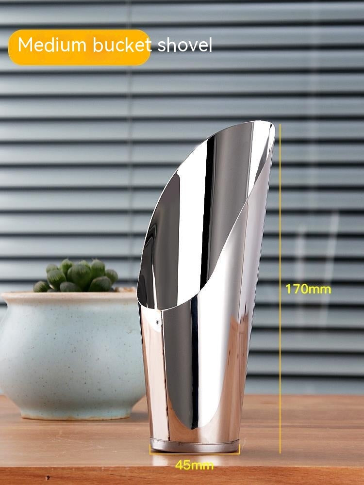Stainless Steel Soil Scoop for Tidy Indoor Gardening