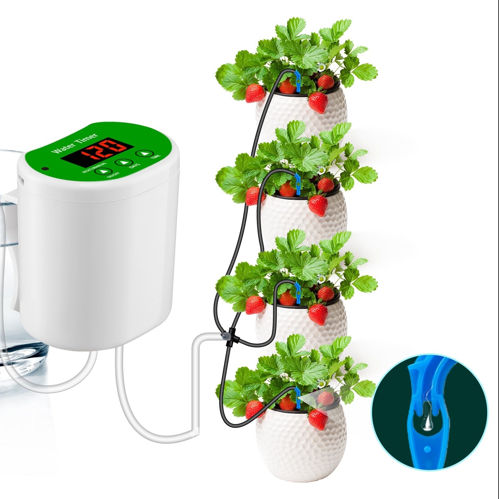 Intelligent Self-Watering Drip Kit for Low-Stress Plant Care