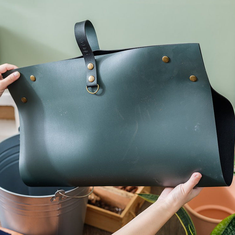 Snap-Corner Leather Potting Mat for Mess-Free Indoor Gardening